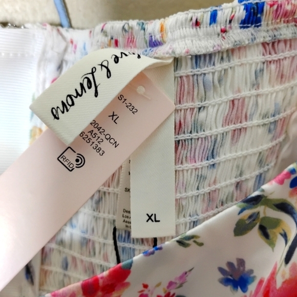 NWT For Love & Lemons Juliet Crop Top XL Floral Puff Sleeve Romantic Coquette - Picture 9 of 11
